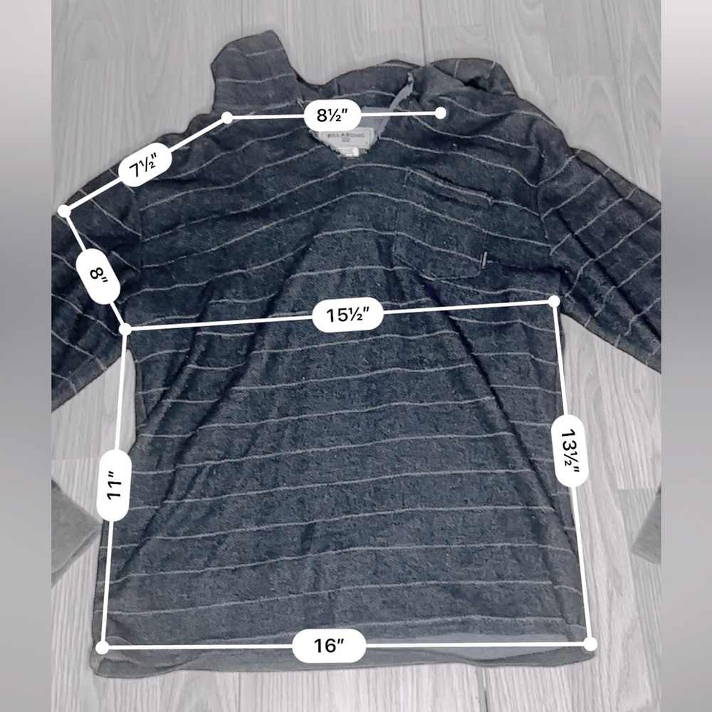 BILLABONG Men’s Striped Pullover Hoodie - Picture 7 of 10